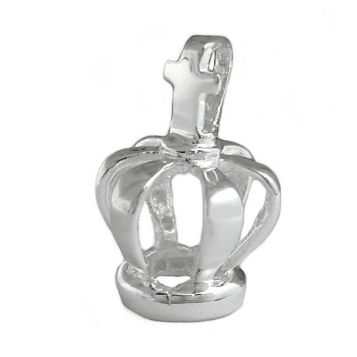 SIGO Anhänger Krone mit Kreuz, 925 Silber, Unisex - Bild 1