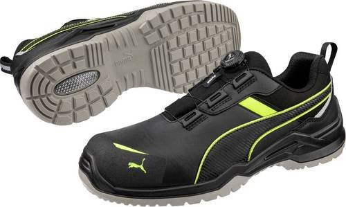 Puma Safety Sicherheitshalbschuh Krypton Green Disc Low S3S ESD FO SR in Grün und Schwarz aus Vollrindleder, Größe 45 - Bild 1