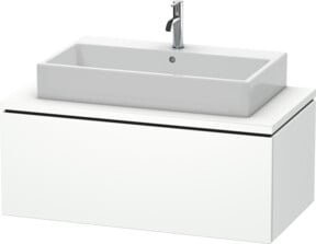 Duravit L-Cube Waschtischunterschrank in Weiß Hochglanz mit einem Auszug für Konsole, Breite: 102 cm, Tiefe: 54,7 cm - Bild 1