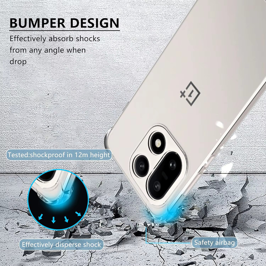 Fundas Transparente TPU-Schutzhülle für OnePlus 15 und OnePlus 15R 5G, stoßfest mit verstärkten Ecken - Bild 2