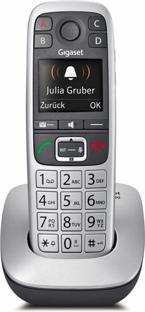 Gigaset E560 Schnurloses Seniorentelefon mit Großtasten und Freisprecheinrichtung in Silber - Bild 2