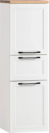 Held Möbel Midischrank Padua in matt Weiß für das Badezimmer, B/T/H: 40 x 35 x 130 cm
