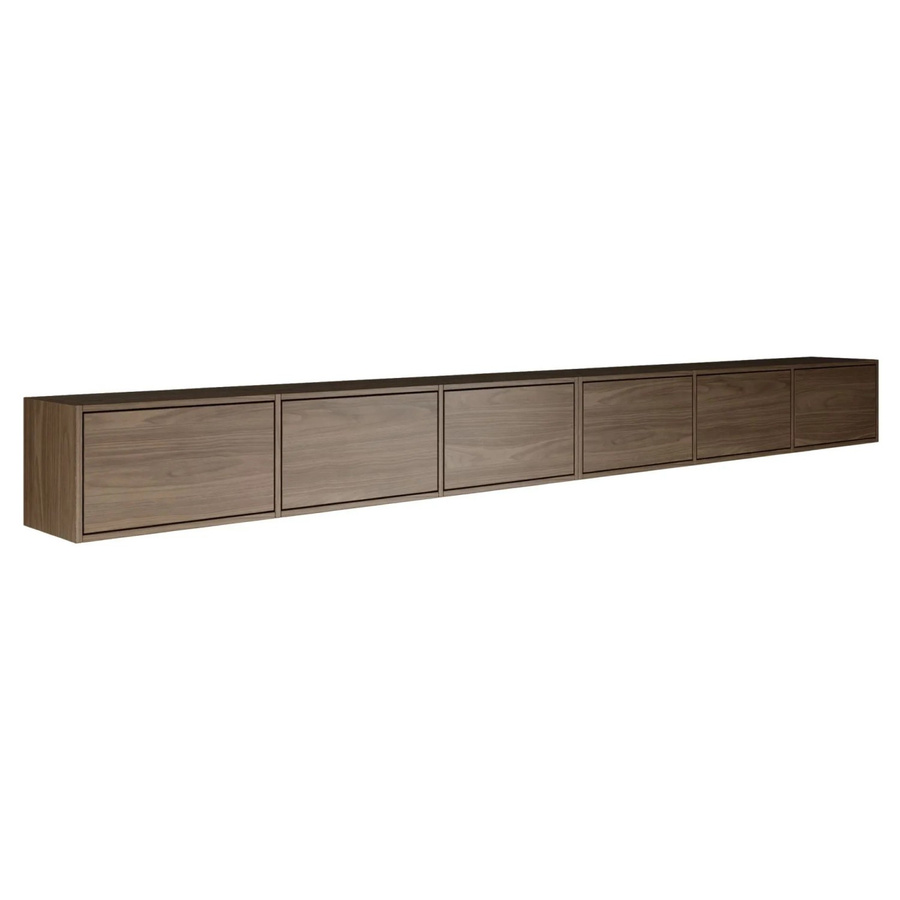 Selsey TV-Hängeboard Framme in Holzoptik Walnuss Dunkel, modern und wandmontiert, Breite: 300,2 cm, Tiefe: 30 cm, Höhe: 30 cm - Bild 2