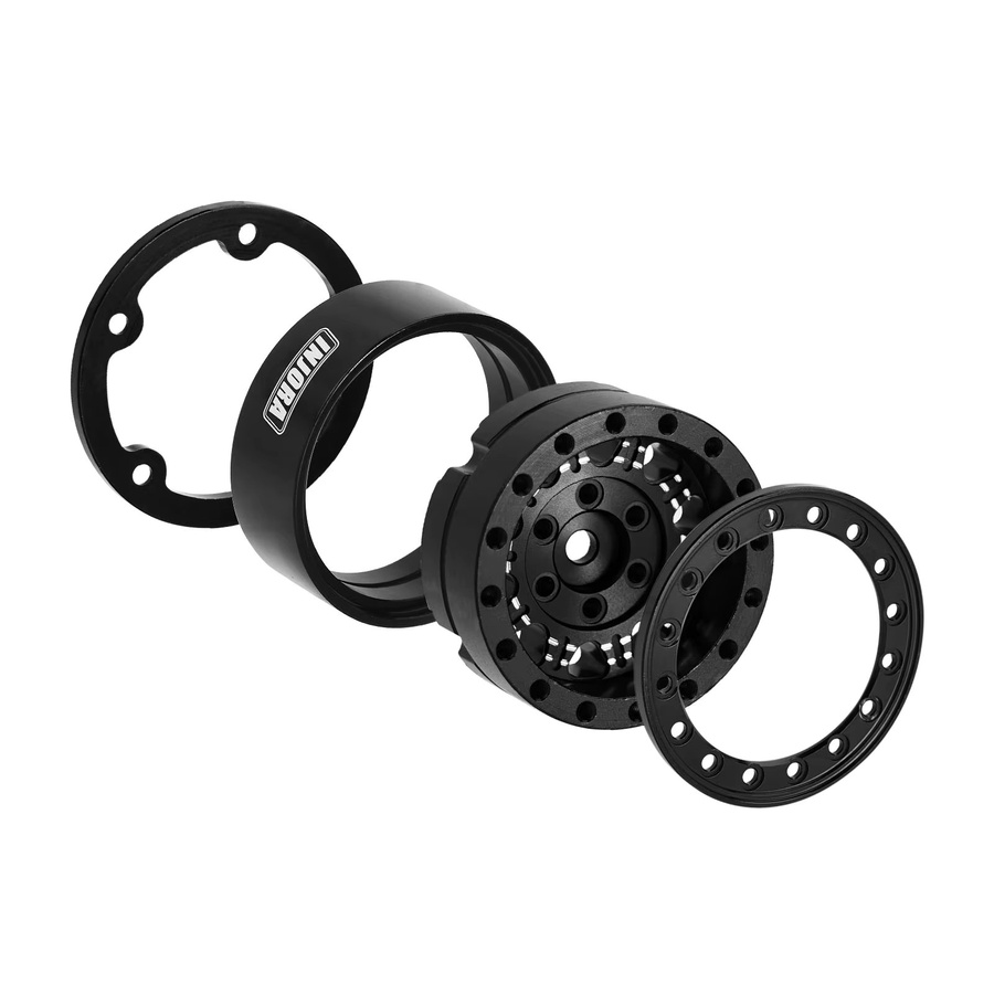 INJORA 1.3 Beadlock-Felgen aus Aluminium für 1/24 1/18 RC Crawler Car - Bild 3