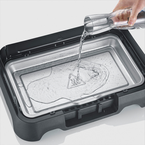 Severin Tischgrill PG 8593 in Schwarz mit Edelstahl und Kunststoff, 2000W, B/H/L: 33 x 8,5 x 42 cm - Bild 5