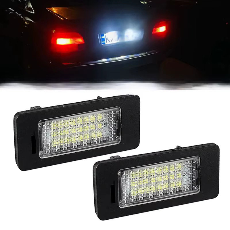 APMATAUTO Weiße LED Nummernschildbeleuchtung für BMW E92 E93 F30 F31 F45 E39 E60 F10 F11 E70 F80 E84 E82 F22 E90 E91 E61 X1 X3 X5 X6 M3 - Bild 1