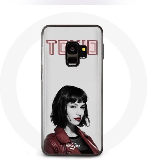 Samsung S9 Plus Schutzhülle mit La Casa de Papel Tokyo Fanart in Weiß - Bild 1