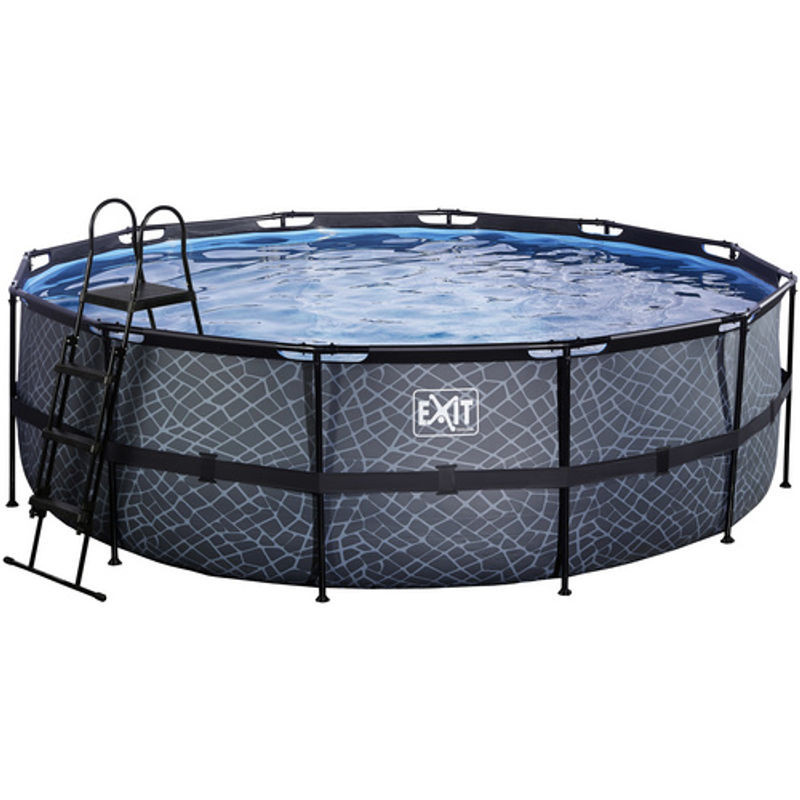 EXIT Toys Pool in Grau und Blau, Durchmesser: 450 cm, Höhe: 122 cm - Bild 1