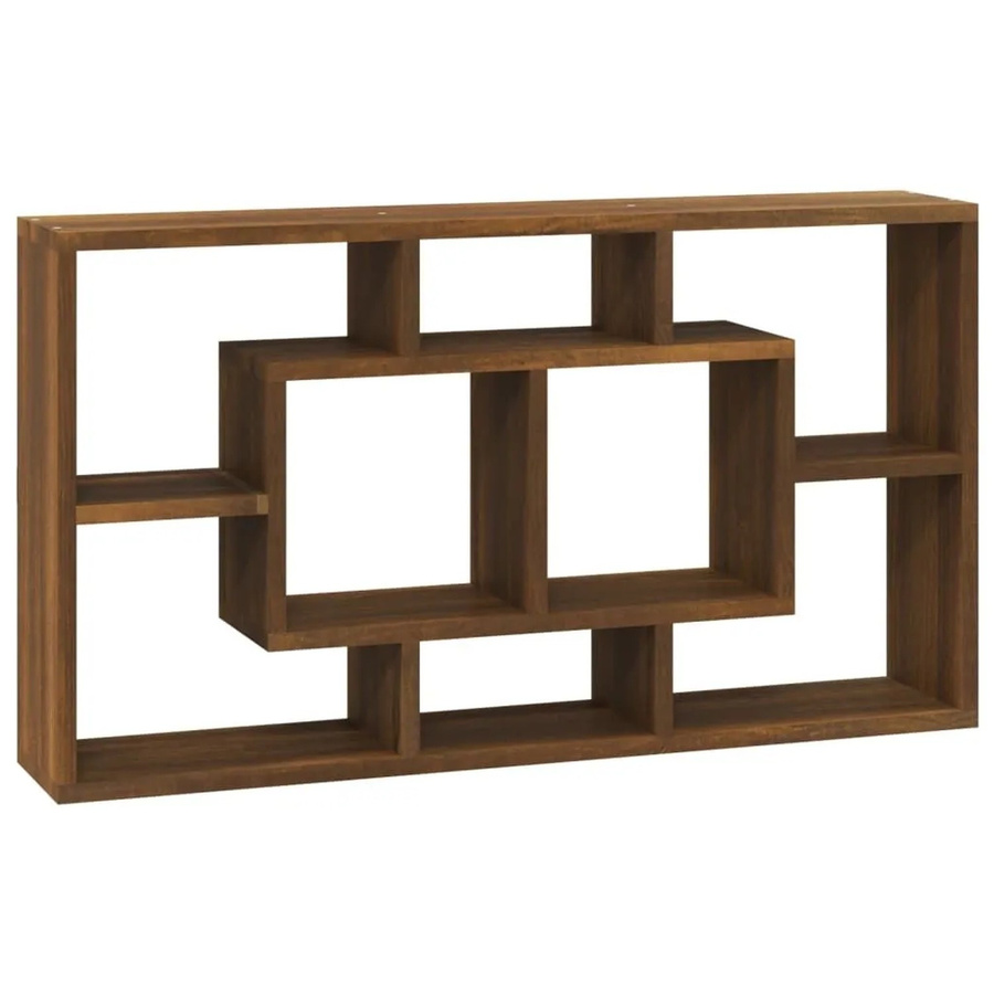 vidaXL Wandregal mit 8 Fächern in Braun, modernes Design für deine Wandgestaltung - Bild 2