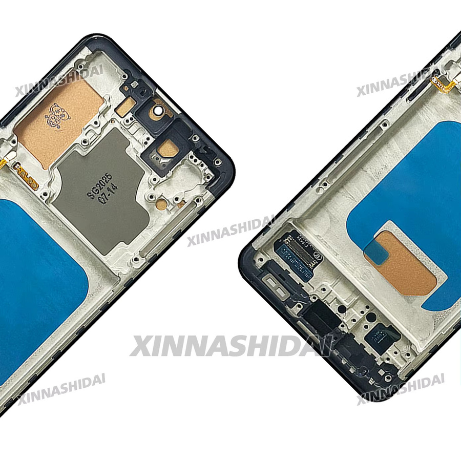 TFT LCD Display Touchscreen Digitizer Ersatzteil mit Rahmen für Samsung Galaxy S21 G990F G991F G991U G991B/DS in Schwarz oder Silber - Bild 4