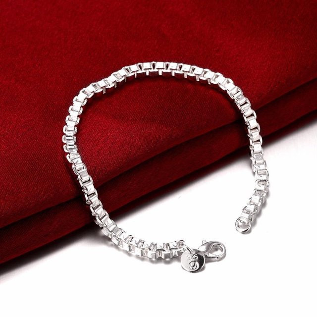 Lekani Armband 925 Silber, Schwarz, Herren, 19 cm - Bild 1