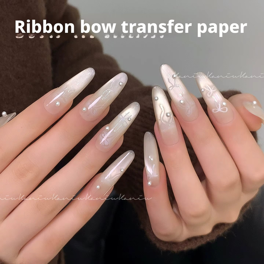 Kaniu Nail Art Aufkleber Schleife, Glänzend - Bild 3