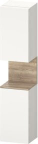 Duravit Hochschrank Qatego in Marmor Weiß Matt mit 2 Türen, B/T/H: 40 x 36 x 176 cm - Bild 1