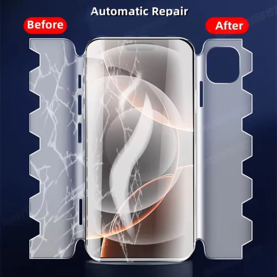 Amour Brave 3er Pack Butterfly Hydrogel-Displayschutzfolie für iPhone 11 bis iPhone 17 Pro Max, transparenter 360 Grad Körperschutz - Bild 6