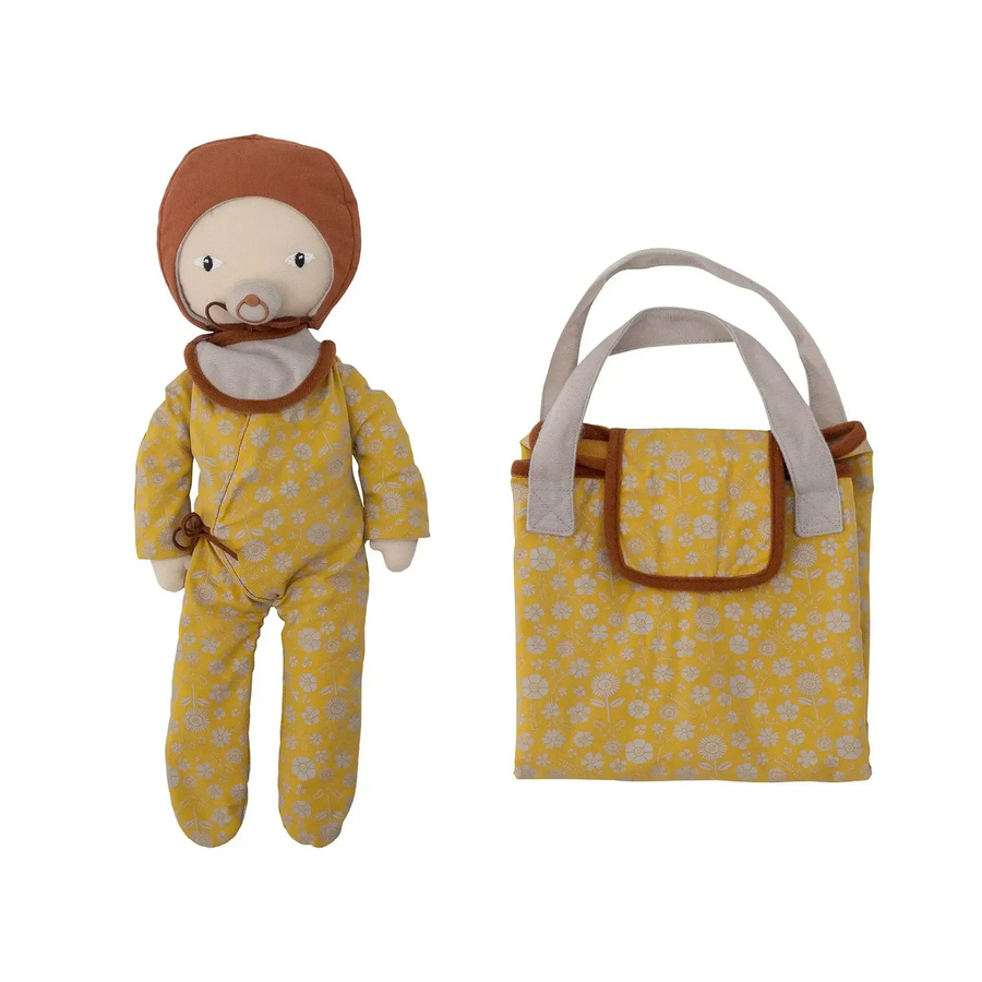Bloomingville Nalle Mini Puppe mit Zubehör Baumwolle braun - Bild 1