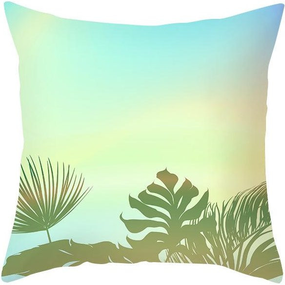 Tinika Chen Kissenbezug mit Meeres- und Sandstrand-Motiv im Digitaldruck, Kurzflor, B/B: 45 x 45 cm (entspricht 18 x 18 Zoll) - Bild 1
