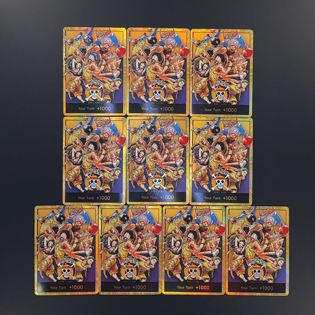 Bandai One Piece Golden DON-Karte, Strohhut Crew, Sammelkarten, Englisch - Bild 1