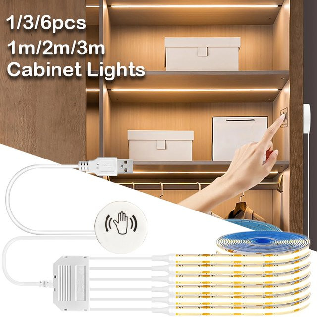 Acosh Neon COB LED-Streifen USB 5V dimmbar in Weiß für Schrank, Küche und Möbel - Bild 1