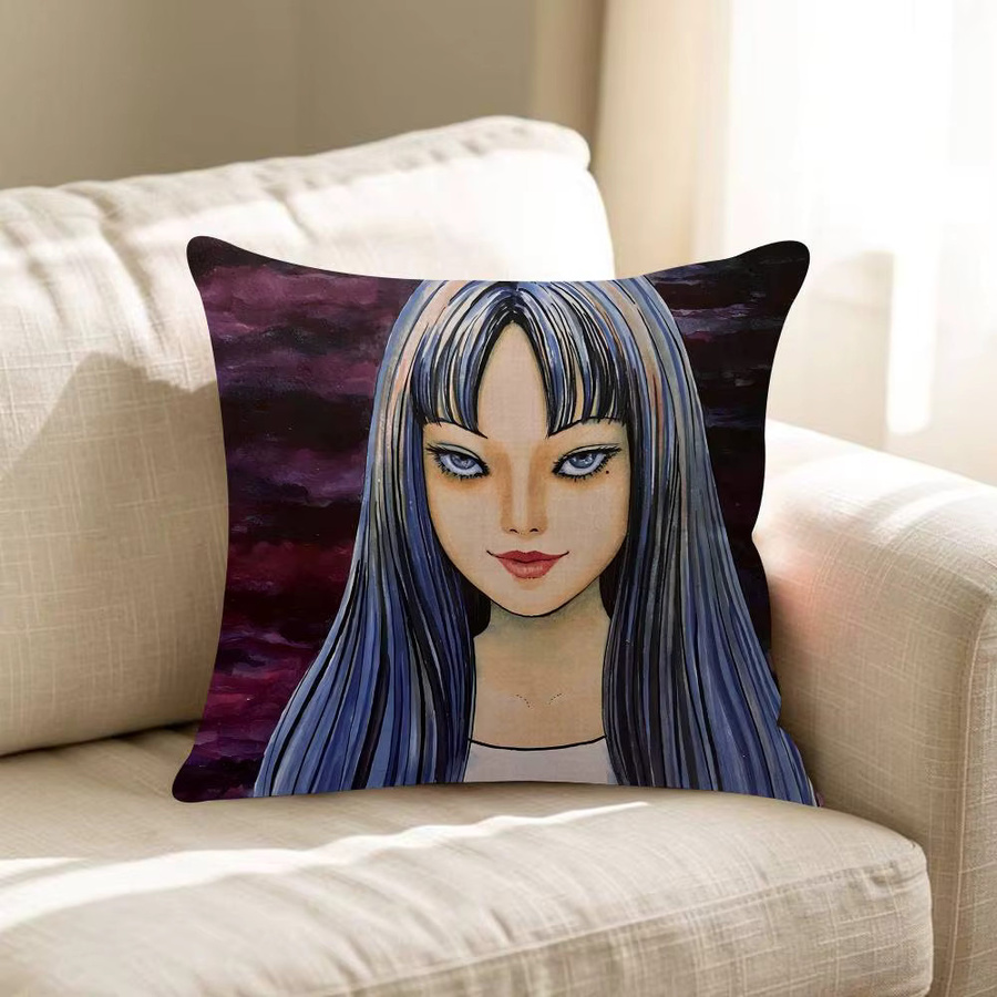 Beast Kingdom Junji Ito Tomie Retro Kissenbezug aus Plüsch, quadratisch, Multicolour, B/T/H: 30 x 30 x 30 cm - Bild 6