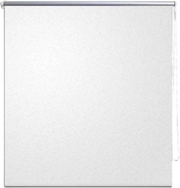 vidaXL Verdunkelungsrollo aus Polyester in Weiß und Silber, thermoisolierend, B/H: 120 x 230 cm - Bild 1