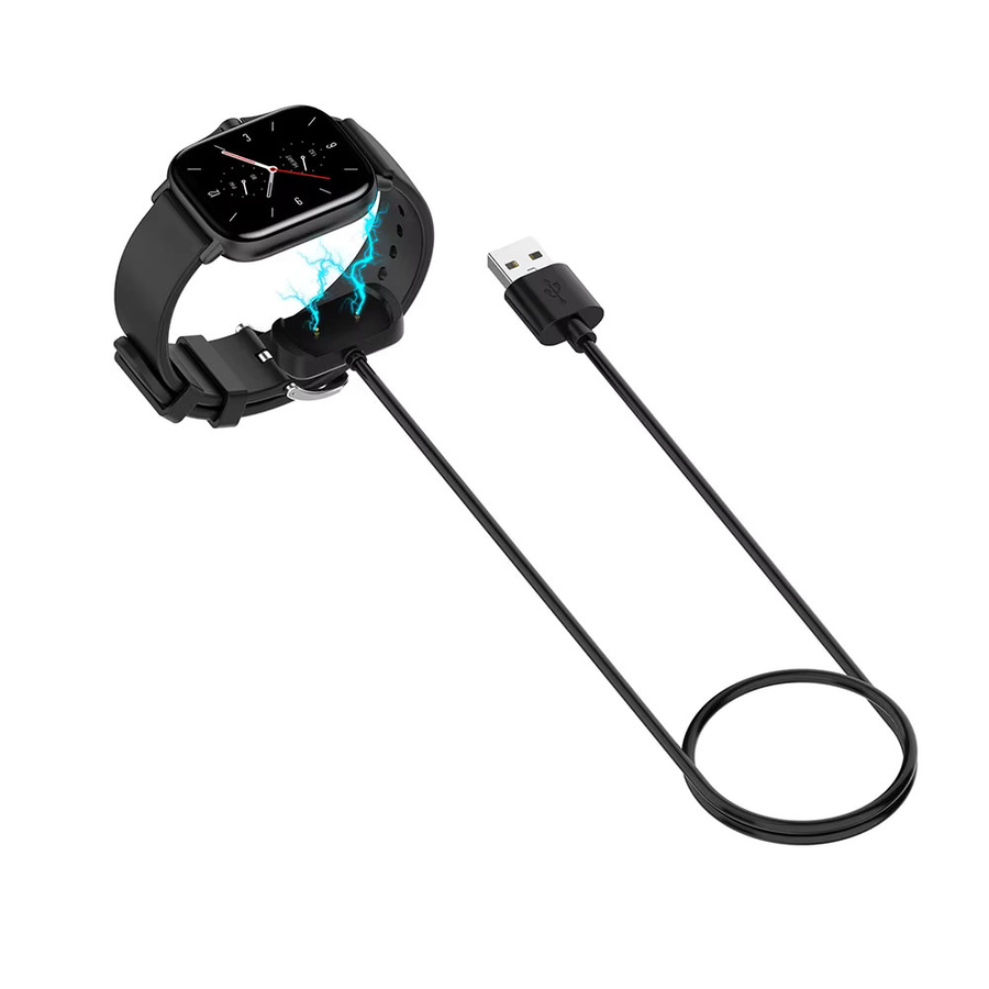 Magnetisches USB-Ladekabel für Amazfit Smartwatches Bip 5, Bip 3, GTS 4 Mini, GTR 2, GTS 2, Pop und Aktiv in Schwarz - Bild 4