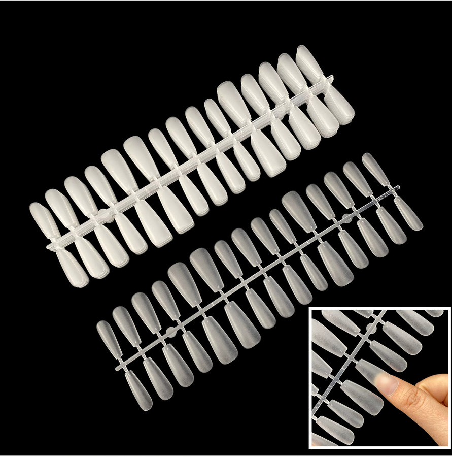 Nailpop Künstliche Nägel, Ballettform, Gel, Matt, 300 Stück - Bild 4