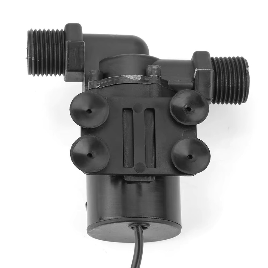 Aramox Mini bürstenlose Tauchpumpe für Solarwarmwasserbereiter, 12V, 0-80 ℃, Schwarz - Bild 6