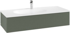 V&B Waschtischunterschrank Antao mit Auszugbeleuchtung in Grau, B/T/H: 118,8 x 49,3 x 25,6 cm - Bild 1
