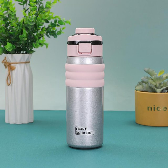 Yiran Furniture Doppelwandiger Thermobecher aus Edelstahl für Outdoor und Sport, 600 ml - Bild 1
