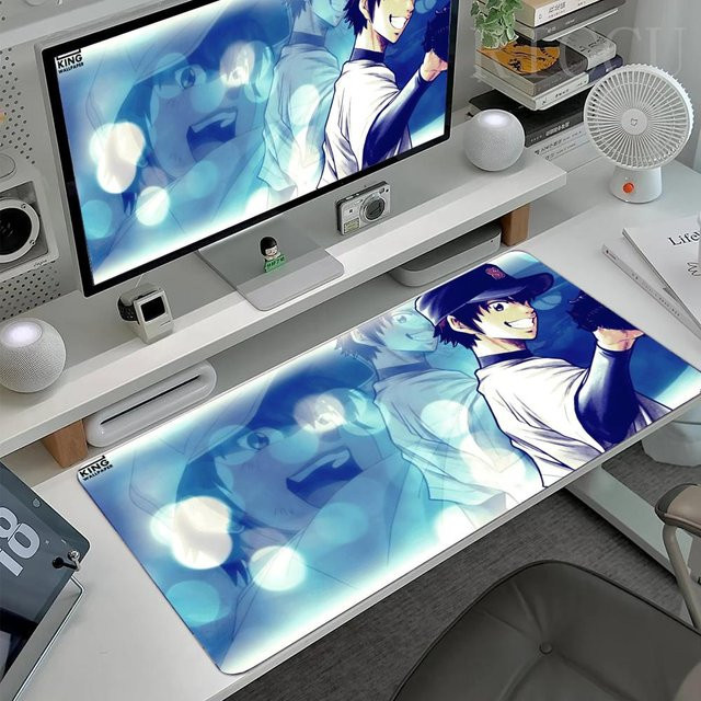 Ace of Diamond Gaming-Mauspad LockEdge in Schwarz, große Schreibtischunterlage für Computer und Tastatur - Bild 1