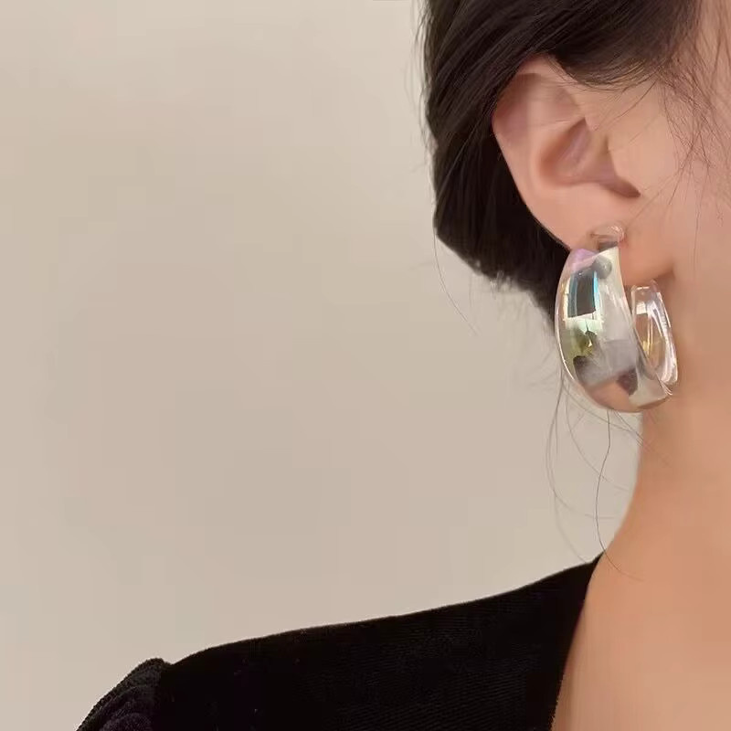 Ohrringe, bunte Tropfen, unregelmäßige Teardrop, Damen - Bild 3