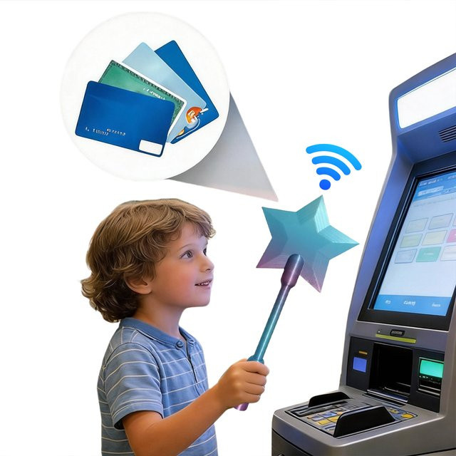 Shunmaii Tap-to-Pay Kreditkarten-Zauberstab, Fantasy, Bunt / Mehrfarbig - Bild 1