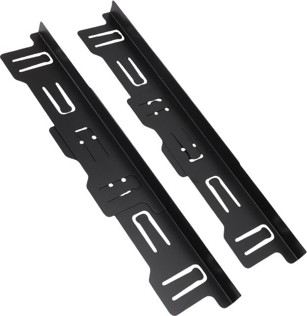 Verstellbare Herdspaltabdeckung von mfySpace aus Edelstahl in Schwarz, Breite: 35 bis 70 cm - Bild 1