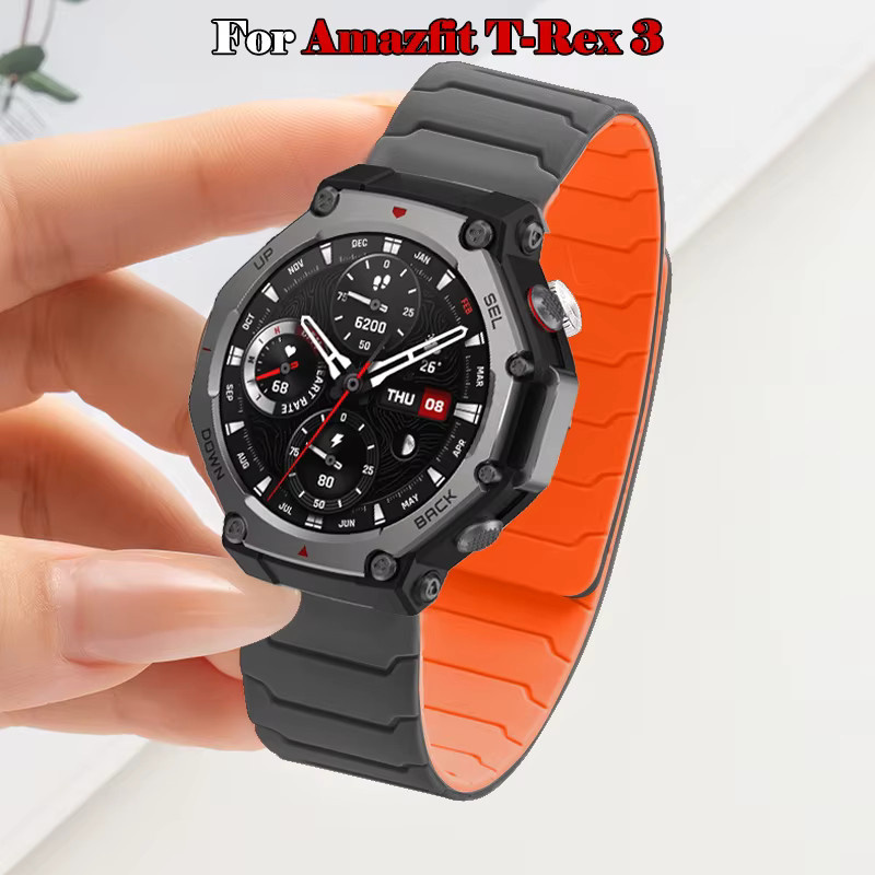 Amazfit Uhrenarmband Silikon, Magnetisch, Schwarz, Unisex - Bild 2