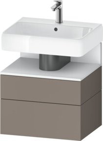 Duravit Waschtischunterschrank Qatego in Weiß mit Nischenbereich, B/T/H: 59 x 47 x 59 cm - Bild 1
