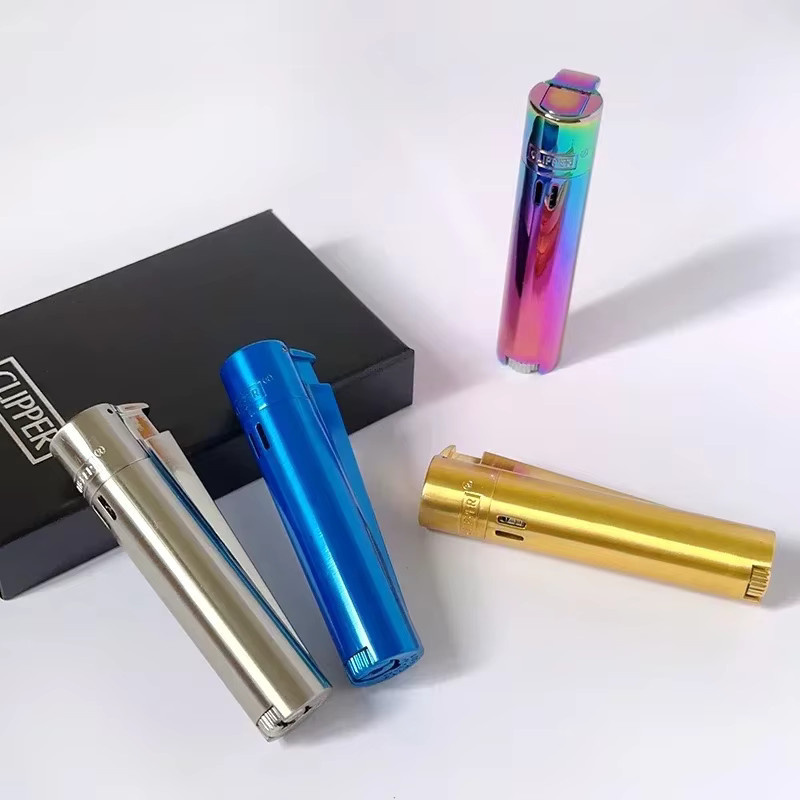 Clipper Turbo Winddichtes Jet-Butanfeuerzeug aus Metall für Herren - Bild 3