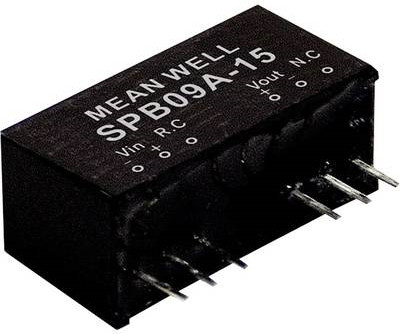 MEAN WELL SPB09C-15 Netzteil und Spannungsumwandler in Schwarz - Bild 1
