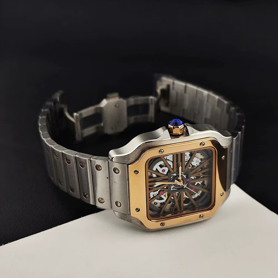 Hollow Roman Herrenuhr, Automatik, Edelstahl, Eckiges Gehäuse, Herren - Bild 2