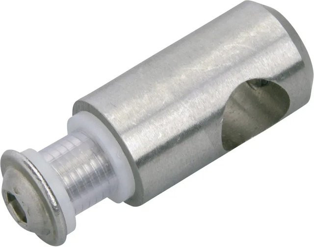 Klemmhalter für Glasfüllung von Dieda aus Edelstahl in Silber - Bild 1
