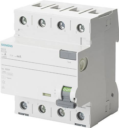 Siemens FI-Schutzschalter 5SV3347-6KL, 4-polig, 80A, 0,03A, 400V - Bild 1