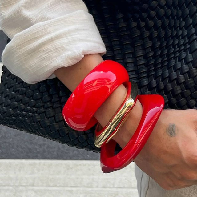Salircon Armbänder, Rot, Punk, Damen - Bild 1