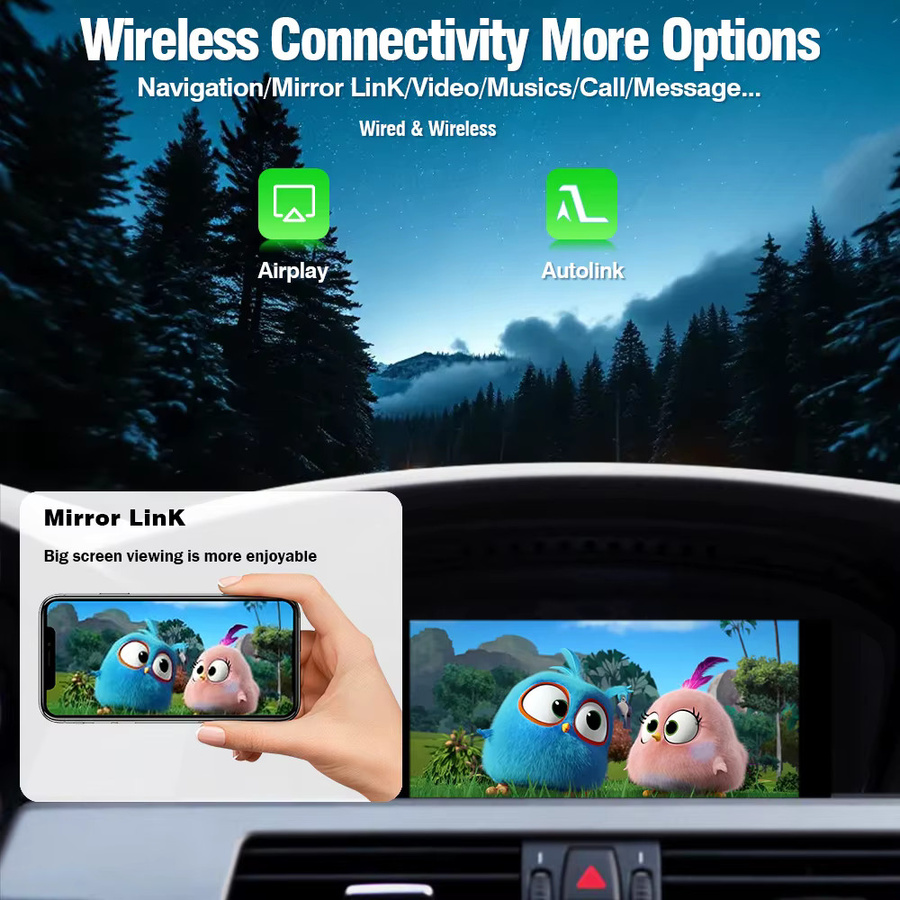 AUTOTOP Kabelloser CarPlay und Android Auto Decoder für BMW EVO NBT CIC CCC Serie 1 2 3 4 5 6 7 X1 X3 X4 X5 X6 E60 E90 E87 E70 F10 F20 F30 F48 in Schwarz - Bild 3