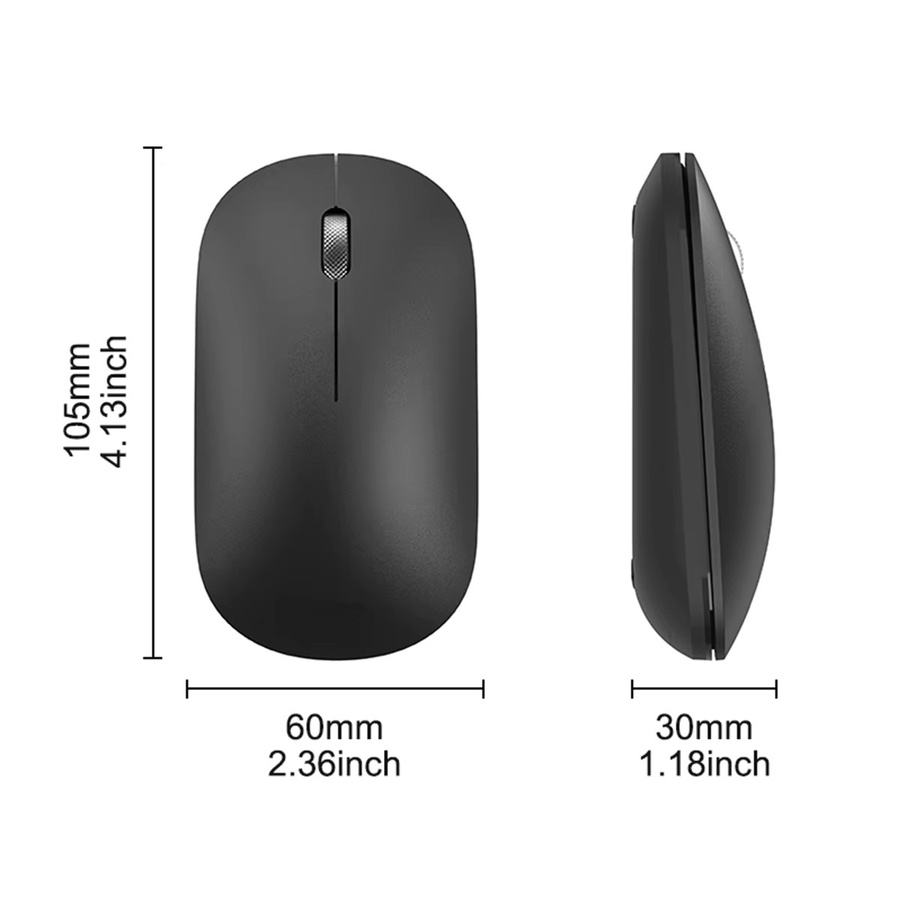 Ergonomische kabellose Congdi Maus mit 3 einstellbaren DPI-Werten in Schwarz oder Grau für Laptop, Büro und Gaming - Bild 6