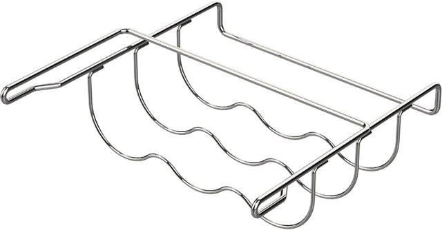 PKM Universal-Flaschenregal FR3-313 aus Edelstahl in Silber, B/T/H: 10,2 x 31,3 x 30,8 cm - Bild 1