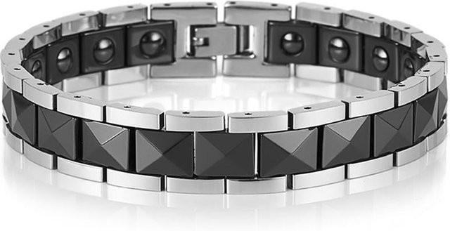 TrustyLan Jewelry Magnetarmband, Keramik, Schwarz, Herren, 21 cm - Bild 1