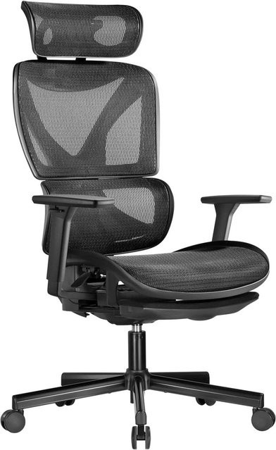 SOTECH CAVO Gamer Bürostuhl ERGO Premium in Schwarz mit Fußstütze, stufenlos höhenverstellbar und belastbar bis 150 kg - Bild 1