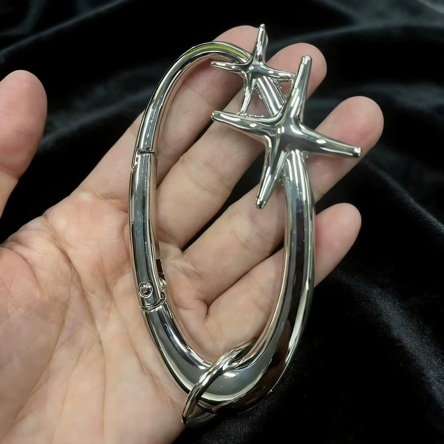 STERN Schlüsselanhänger, Metall, Schwarz, Stern - Bild 2