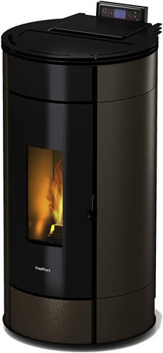 Freepoint Pelletofen Globe in Braun aus Stahl mit 10,5 kW Leistung und WLAN-Funktion - Bild 3