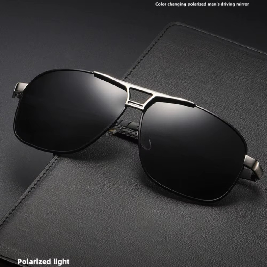 BMAD Sonnenbrille Aviator, Vollrand, Schwarz, Herren, polarisiert, selbsttönend - Bild 2