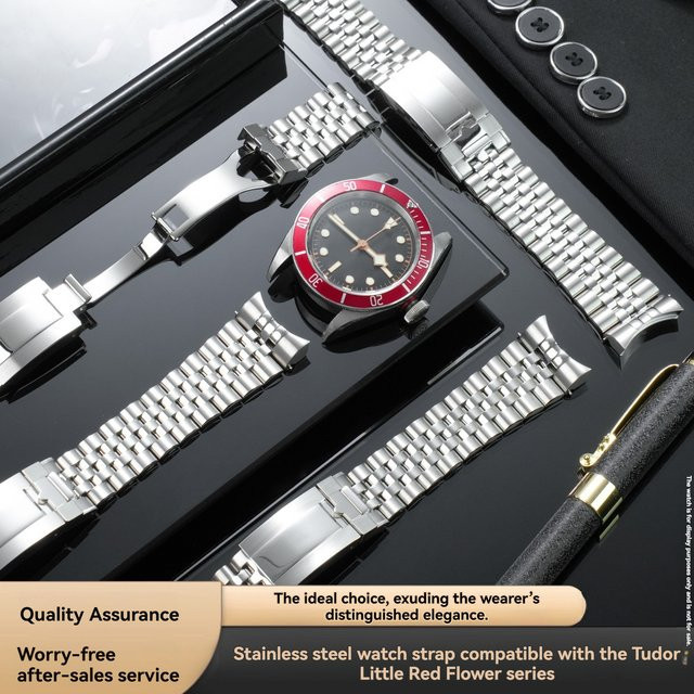 Tudor Uhrenarmband Edelstahl, Silber, Unisex - Bild 1